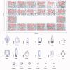 DZHILHMX Nail Rhinestones - 4300pcs Mine Silver, Multiple Shape Gems, Flat Back Rhinestones, with Kit and Glue Gel, for Nail Art view 2