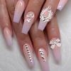 100pcs Silver 3D Nail Charms Bear Bows Angle Wings Spike Different 20 Designs Mix for Long and Short Nail Decoration Acrylic Nails Art Supplies view 2