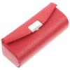 Beavorty Lipstick Case Purse Holder Leather Holder Lipstick Box with Mirror Makeup Travel Cases Cosmetic Storage Organizer for Women Lipsticks Lip Gloss Lip Balm Red Lip Balm Holder view 1