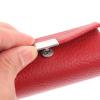 Beavorty Lipstick Case Purse Holder Leather Holder Lipstick Box with Mirror Makeup Travel Cases Cosmetic Storage Organizer for Women Lipsticks Lip Gloss Lip Balm Red Lip Balm Holder view 3