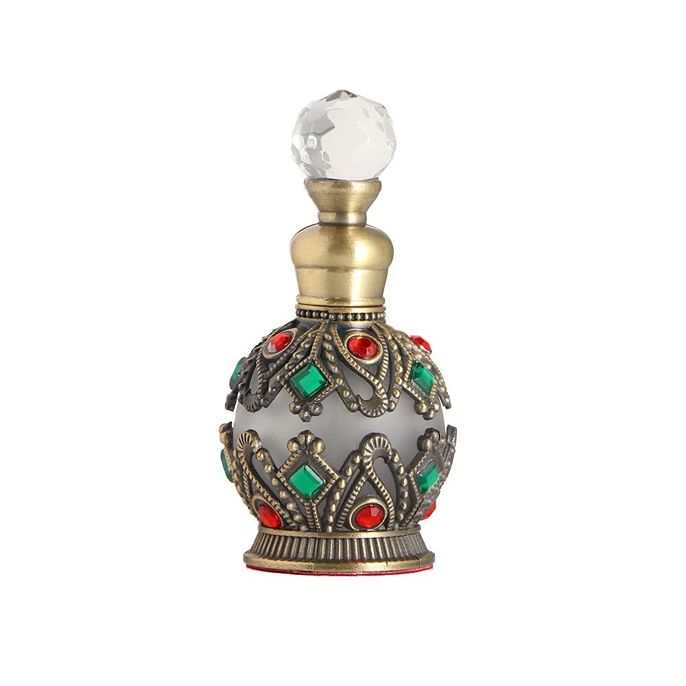 15ml Empty Perfume Bottles,Vintage Empty Glass Perfume Bottle, Refillable Crystal Glass Perfume Bottle,for Home Travel(3)
