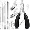 DKULMN Toenail Clippers, Professional Thick & Ingrown Toe Nail Clippers for Men & Seniors with Easy-to-Grip Rubber Handle,Toenail Clippers for Thick Nails or Ingrown Toenail Tool view 1