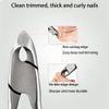 DKULMN Toenail Clippers, Professional Thick & Ingrown Toe Nail Clippers for Men & Seniors with Easy-to-Grip Rubber Handle,Toenail Clippers for Thick Nails or Ingrown Toenail Tool view 3
