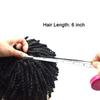 Afro Curl Toupee For Black Men Kinky Curly Brazilian Human Hair Piece African American Afro Wavy Men Toupee Hairpieces Crochet Braid Mens Toupee For Men Full Poly Thin Skin Men Replacement System SINGA HAIR (8''X10'', 1B# Natural Black 6MM Afro Wave view 4