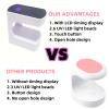 Lishumei Mini LED Nail Lamp, 24W UV Light for Nails with Timer UV Lamp for Gel Nails Quicky-Dry Nail Light Portable USB Nail Dryer for Travel Manicure Art DIY Nail Art view 2