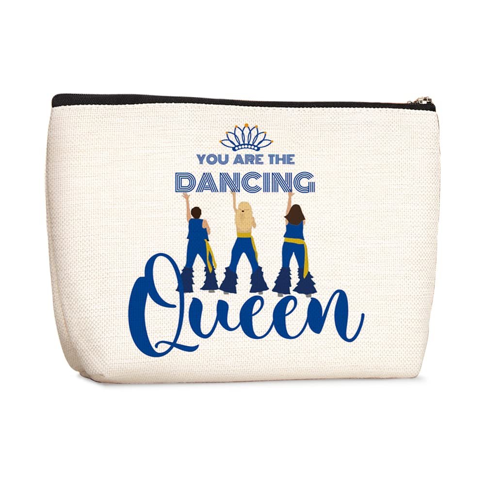Wenboco Inspirational Mamma-Mia Gifts You Are The Dancing Queen Makeup Bag Birthday Party Decorations Christmas Gifts for Music Lovers Women Her Mamma-Bag Stuff Musical Comedy Gift