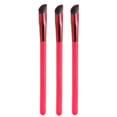 Doefo Magic Eyebrow Brush, 3pcs Multi-Function Angled Eyebrow Brush Set with Ergonomic Aluminum Handle, Synthetic Fibers, For Eyebrows