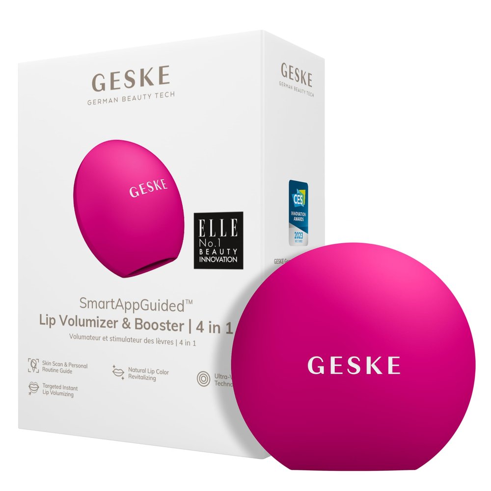 GESKE | SmartAppGuided Lip Volumizer & Booster | 4 in 1 | Quick Lip Plumper | Pout | Lip Booster Fuller Lips | Lip Plumpers & Lip Enhancers | Increase Volume of Lips