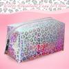 Boao 2 Pcs Clear Iridescent Holographic Makeup Bag Glitter Travel Cosmetic Pouches Toiletry Bag with Zipper Toiletry Organizer Case for Purse Diaper Beach Office Gift(Leopard) view 4