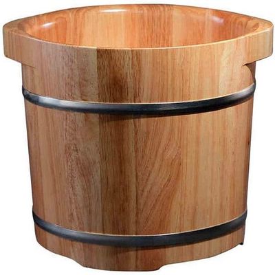 Handmade Massage Bucket Foot Bath, Foot Spa Wash Bucket Feet Bath Basin Tub Foot Bath Spa Bowl for Feet Stress