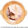 SLLSHG Adult Wooden Foot Basin, Household with Foot Bath Barrel, Foot Bath, Foot Bath Barrel Household, Foot Bath, Fragrant Fir Barrel, Foot Spa Bath Massager view 3