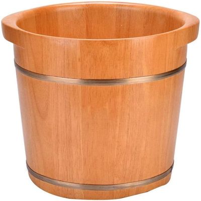 Foot Wash Basin for Foot Bath,Foot Soaking Tub,Foot Spa Bucket with Massage,Solid Cedar Wood Foot Soaking Barrel Bucket Foot Spa Household Wash Ba (Size : B)