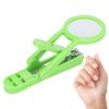 Nail Cutter with Magnifying Glass,Extra Large Nail Clipper, Elderly Nail Clipper Stainless Steel Adjustable Fingernail Toenails Cutter with Magnifying Glass (green), Stainless Steel Nail Magnifie view 1