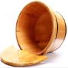Household Foot Bath Barrel, Foot Spa Bath,Thick Sturdy Wood Spa Basin, Maintain Water Temperature and Relieve Foot Pressure (Size : B) view 2