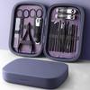 18 IN 1 Professional Stainless Steel Nail Clipper Travel Grooming Kit Manicure & Pedicure Set Personal Care Tools,18 pieces in set 01 view 1