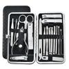 19pcs/set Pruning Nail Clippers Cutting Pliers Set Single Nail Groove Pedicure Inflammation Dead Skin Clipper Tool Home Tool,Black view 1