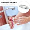 Mikinona 3pcs Professional Stainless Steel Nail Brush for Manicure and Kitchen Cleaning Versatile Scrubbing Brush Flexible Bristles for Gentle Use and Easy Storage view 2