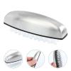 Mikinona 3pcs Professional Stainless Steel Nail Brush for Manicure and Kitchen Cleaning Versatile Scrubbing Brush Flexible Bristles for Gentle Use and Easy Storage view 4