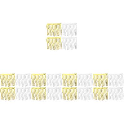 Mikinona 20pcs Hair Side Combs Combs for Women Decorative Hair Accessories for Weddings Parties and Daily Styling Gold Silver