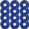 12 Pcs Sequin Hair Scrunchies Hair Bobbles Metallic Elastics Ponytail Holders Hair Wrist Ties Bands Cloth Scrunchies for Show Gym Dance Party Club Girl Women (Blue) view 1