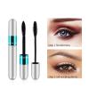 2 Pack 2 in 1 5x Longer Washable Mascara, 4D Silk Fiber Lash For VIBELY Mascara, No Clumping, Long-lasting Black view 4