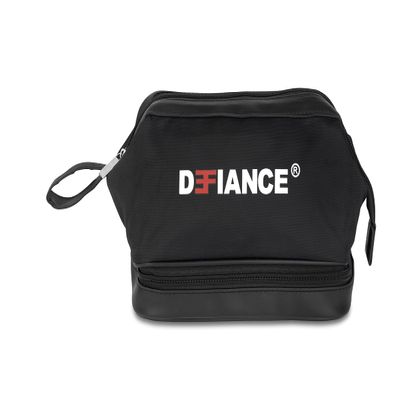 Laceeze Defiance Match Day Travel Wash Bag - Toiletry Bag for Men, Water-Resistant Perfect for The Gym, Shaving, Organizer Bag, Shower, Bathroom with Handle and Double Zip (Black)