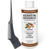 Brazilian Keratin Hair Treatment Complex Blowout LONG Lasting Keratin Treatment with Argan Oil Straightening Smoothing Professional Results Keratina Keratin Research (4oz, Brush) view 1