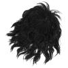 KALLORY Invisible Curly Bangs Hairpiece for Women Clip Hair Extensions Natural Look Replacement Fringe for Daily Use Parties Weddings and Cosplay view 1