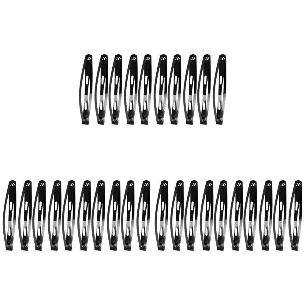 KALLORY 180pcs Drop Shaped Hair Clips for Women Elegant Black Non-crease Barrettes for Parties Weddings and Daily Use