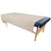 Simplicity Plus Extra Wide Massage Table Flat Sheet Poly-Cotton. Fits Extra Wide Massage Tables. Professional Quality. 69 by 98 Inches, 55% Polyester, 45% Cotton - Natural view 1