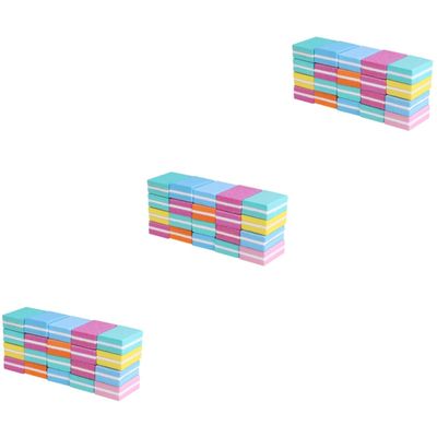 KALLORY 150pcs Nail Files and Buffing Blocks for Manicure Small Sanding Cubes for Nail Art Rasp Tools for Salon and Home Use