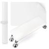 Nail Arm Rest for Acrylic Nails with Nail Table Mat, Microfiber Leather Nail Hand Rest Cushion for Nails, Soft Hand Pillow Footstool with Foldable Nail Art Hand Rest Pad for Nail Tech Use (White) view 1