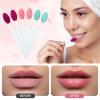 Patelai 24 Pcs Lip Scrub Brush Silicone Lip Scrubber Exfoliator with Container Double Sided Soft Cleansing Brush Tool for Men Women Lightening Dark Lips(Pink, Green, Purple) view 2