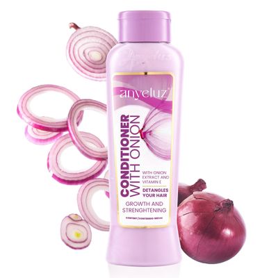 ANYELUZ Onion Conditioner Moisturizes, Detangles, and Protects, Vitamin E-Infused for Silky, Manageable Hair, Suitable for Daily Use