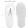 Frcctre 6 Pack Flip Flop Spa Slippers, Fluffy Coral Fleece Reusable House Slippers Guest Slipper Hotel Slipper for Guests, Hotel, Travel, Washable Not Disposable view 2