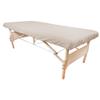 Simplicity Plus Sized Extra Wide Massage Table Fitted Sheet Poly-Cotton. Fits Extra Wide Massage Tables. Professional Quality. 37 x 78 x 7.5 Inches, 55% Polyester, 45% Cotton - Natural view 1