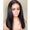 Jnymell Kinky Hairline 13X6 HD Lace Front Straight Wig Human Hair Pre Plucked Bleached Knots 150% Density HD Invisible Lace Front Wig with Curly Baby Hair for Woman Brazilian Remy Hair Wig 14Inch view 4