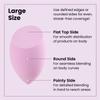 Lindo Large Body Blender - Makeup Sponge For Applying Body Makeup, Flawless Application of Body Shimmer, Bronzer, Highlighter, Sunscreen and Self-Tanner, For Creams, Liquids and Powders, Cruelty-Free, Non-Toxic, Vegan, Lilac view 3