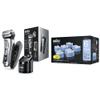 Braun Electric Razor for Men, Waterproof Foil Shaver, Series 9 Pro 9477cc, Wet & Dry Shave, with Portable Charging Case, ProLift Beard Trimmer with Clean & Renew Refill Cartridges, 6 Count, Pack of 1 view 1
