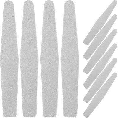 GLEAVI 10pcs Washable Nail Files Sponge Nail for Manicure Double-Sided Design for Fingernails Toenails Gray Color