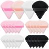 20pcs Triangle Powder Puff, Setting Powder Puff for Make Up, Face Puff Pads for Loose Powder and Press Powder, Makeup Sponge Powder Applicator for Face and Eye view 1