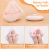 20pcs Triangle Powder Puff, Setting Powder Puff for Make Up, Face Puff Pads for Loose Powder and Press Powder, Makeup Sponge Powder Applicator for Face and Eye view 3