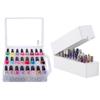 Makartt Nail Polish Organizer, Clear Universal Nail Polish Holder for 48 Bottles Bundle with Nail Drill Bits Holder Dustproof Stand Displayer Organizer view 1