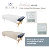 Simplicity Plus Extra Wide Massage Table Flat Sheet Poly-Cotton. Fits Extra Wide Massage Tables. Professional Quality. 69 by 98 Inches, 55% Polyester, 45% Cotton - White view 2