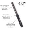 L'ANGE Hair Le Curl 25 MM Titanium Curling Wand | Professional 1 Inch Curling Iron for All Hair Types | Clip Free Hair Curler | Best Curling Wand for Tighter Curls & Beach Waves view 2