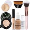 PHOERA Full Coverage Makeup Set - Mushroom Head Air Cushion CC Cream, Concealer, Primer, Powder & Foundation Brushes (105 Sand + 05 Sand CC) view 1