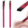 2-in-1 Multi-Function Brow Brush - Angled & Contour, Ultra-Thin Eyebrow Brush Makeup Tool (Brown, Black) view 1