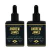 Andrew James Beard & Tatoo Oil 2-Pack | Non Greasy | Papaya Coconut Scent | Protects Hair and Skin | Refreshing Feeling Instantly | Once A Day | Argan Oil | Sunflower Seed | Copaiba Balsam | Passion Fruit | Softens Beard Hair | Made For Men | Travel  view 1