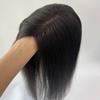 MorningWigs Human Hair Topper 10A Remy Hair Topper for Women Hairpieces 12x13cm Full Silk Base for Thinning Hair or Hair Loss 20 InchNatural Black view 1