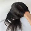 MorningWigs Human Hair Topper 10A Remy Hair Topper for Women Hairpieces 12x13cm Full Silk Base for Thinning Hair or Hair Loss 20 InchNatural Black view 3